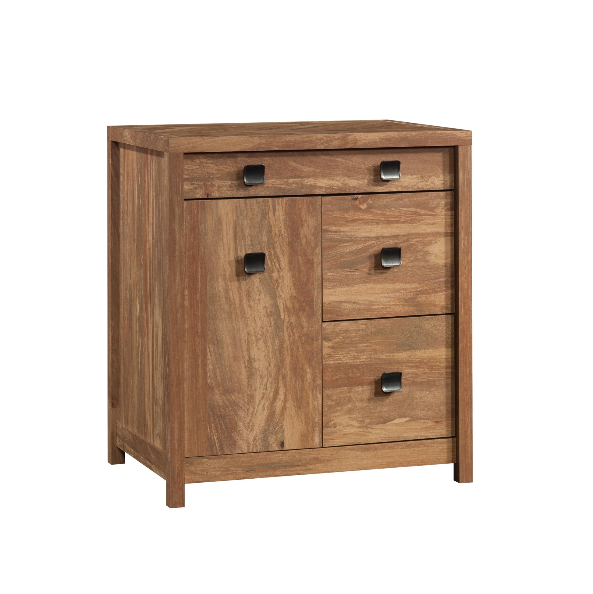 Sauder Cannery Bridge Credenza, L: 31.73" x W: 22.05" x H: 35.24", Sindoori Mango Finish - WoodArtSupply