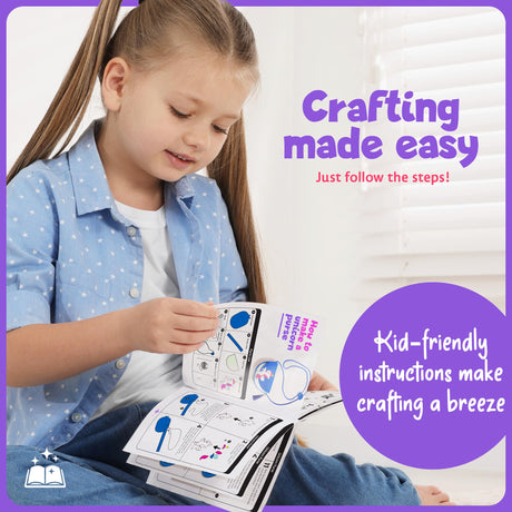Unicorn Craft Kit for Girls - 12 Projects - Gifts for 5 Year Old Girl - Arts and Crafts for Kids 4-8 - Toys for Ages 5-7 - 4 5 6 7 8 Year Old Girl Birthday Gift - Unicorn Toys for Girls Age 4-6 Dan&Darci