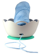 Yarn Bowl by Yarn Valet - Portable, Unbreakable with Soft Rubberized Non-Slip Base Yarn Valet