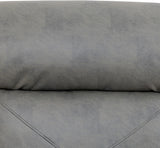 Air Leather Power Recliner Sofa Set with LED, Reclining Living Room Furniture Sets, Power Recliner Couch Set with USB Ports for House/Home Theater (Grey, Sofa+Loveseat+Chair) AYCP Furniture
