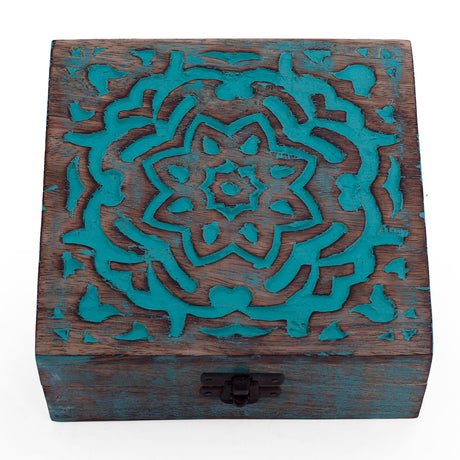Great Birthday Gift Ideas Handmade Decorative Wooden Jewelry Box Jewelry Organizer Keepsake Box Treasure Chest Trinket Holder Watch Box Storage Box Housewarming Gifts Women The Great Indian Bazaar