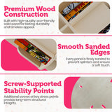 Rotating Kids Bookshelf – 3-Tier 360° Spinning Bookcase Tower, Solid Pine Wood, 12 Cubbies, Toddler Bookshelf Organizer & Lazy-Susan Storage for Nursery, Classroom or Playroom (Natural Finish) Sprinta