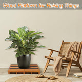 Wooden Step Stool, 3.5" One Step Stool, Non-Slip Outdoor Steps, Heavy Duty Wooden Platform Mobility Step, Half Steps for Seniors Adults with Bad Knee, No Assembly Required Tohiasen