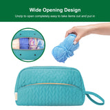 KarSyon Crochet Yarn Bag Knitting Bag Storage for Crocheting Accessories Crochet Hook Case Organizer Gift for Crochet Lovers (Teal), K3201 KarSyon