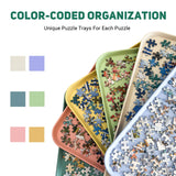 Nariolar 16.9" x 12" Extra-Large Puzzle Sorting Trays Stackable, 6 Pack Puzzle Sorter for Sorting 2000/3000/5000 Puzzle Pieces Nariolar
