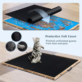 Lavievert 2000 Piece Tilting & Foldable Puzzle Board with 8 Drawers & Cover, Portable Wooden Puzzle Plateau with Handle, Adjustable Jigsaw Puzzle Table with Easel/Stand & Non-Slip Tabletop for Adults LAVIEVERT