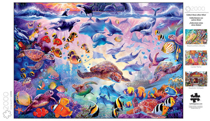 Buffalo Games - Ocean Majesty - 2000 Piece Jigsaw Puzzle for Adults Challenging Puzzle Perfect for Game Nights - 2000 Piece Finished Size is 38.50 x 26.50 - WoodArtSupply