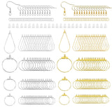 XKCWXY 483Pcs Earring Making Kit with Beading Hoop Earring Finding Component Accessories,Earring Hooks,Jump Rings,Earring Backs for Jewelry Making DIY Craft XKCWXY