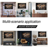 Art Acoustic Panels Sound Absorbing: Soundproof Wall Panels Acoustic Wall Art, Decorative Sound Proof Panel for Studio Home Office 8 Pack 12x16" HLJ ART