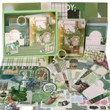 Funto Scrapbooking Kit(116 PCS), Life Collection Series-Until Sunset, Perfect for Bullet Scrapbooking Materials, Planner DIY Arts Craft Collage Funto