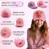 Christmas Gifts for Girls Decorate Your Own Baseball Cap with 12 Sheets Unicorn Gem Stickers, Fun Arts and Crafts Kit for Kids Age 4-12, 2PCS DIY Baseball Cap Birthday Gifts for Girls 4 5 6 7 8 9 10 Yoart