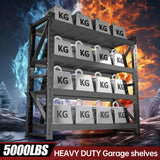 IYANEN 60" W Storage Shelves Heavy Duty, 4 Tier Metal Garage Shelving Units, 5000LBS Heavy Duty Adjustable Shelf, Garage Storage Rack, Industrial Shelving for Shop, Warehouse,60" W x 24" D x 79" H IYANEN