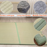 KITBRHOME Tatami Mat (Twin 79" x 39" x 0.5"), Japanese Traditional Tatami Mattress, Natural Rush Grass Floor Tatami Futon Mattress for Sleeping, Sitting, Yoga, Relaxing (Twin) KITBRHOME