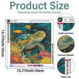 Aestalrcus Sea Turtles Diamond Art Kits for Adults, Sea Turtles Diamond Painting Kits for Adults, 5D Gem Art and Crafts for Gift Home Wall Decor 14x14 Inch Aestalrcus