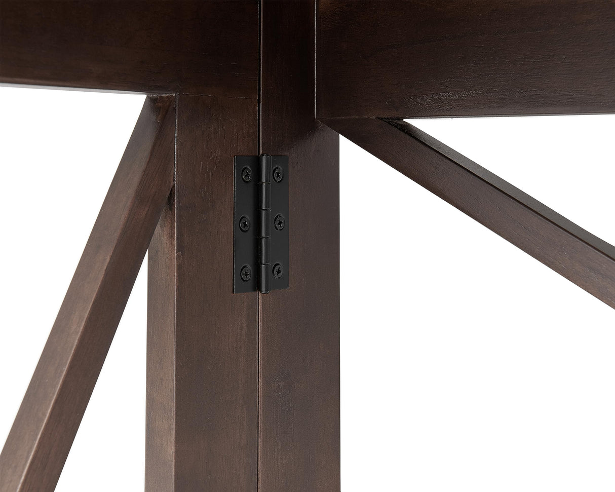 Stakmore Folding Desk with Built in 100V outlet and USB, Espresso Finish Stakmore