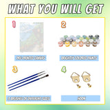 Yunruily Train Track Paint by Numbers Kit for Adults-Mountain Paint by Numbers Kits for Adults, Train Track Adult Paint by Number Kits on Canvas Perfect for Gifts Home Wall Decor(16x20inch) Yunruily