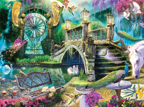 Buffalo Games - Enchanted Garden - 1000 Piece Jigsaw Puzzle for Adults Challenging Puzzle Perfect for Game Nights - 1000 Piece Finished Size is 26.75 x 19.75 Buffalo Games