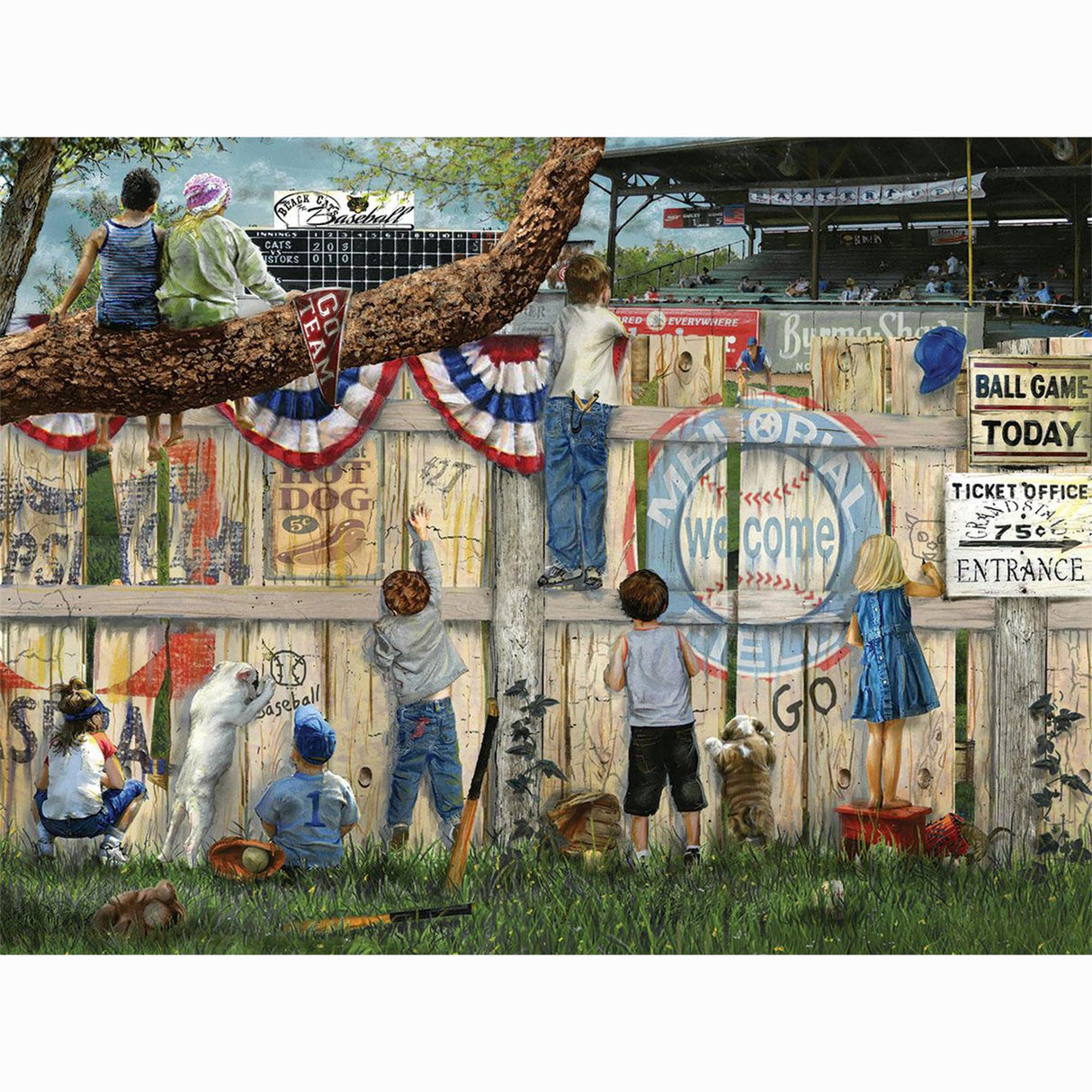 White Mountain in The Cheap Seats Jigsaw Puzzles for Adults 500 Pieces Baseball Puzzle White Mountain