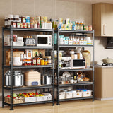 TigerParty 2050LBS Heavy Duty Garage Shelving, 5-Tier Adjustable Storage Shelves, Metal Shelving Unit and Storage Rack for Pantry, Basement, Warehouse, 72" H x 36" W x 16" D, MDF Borad TigerParty