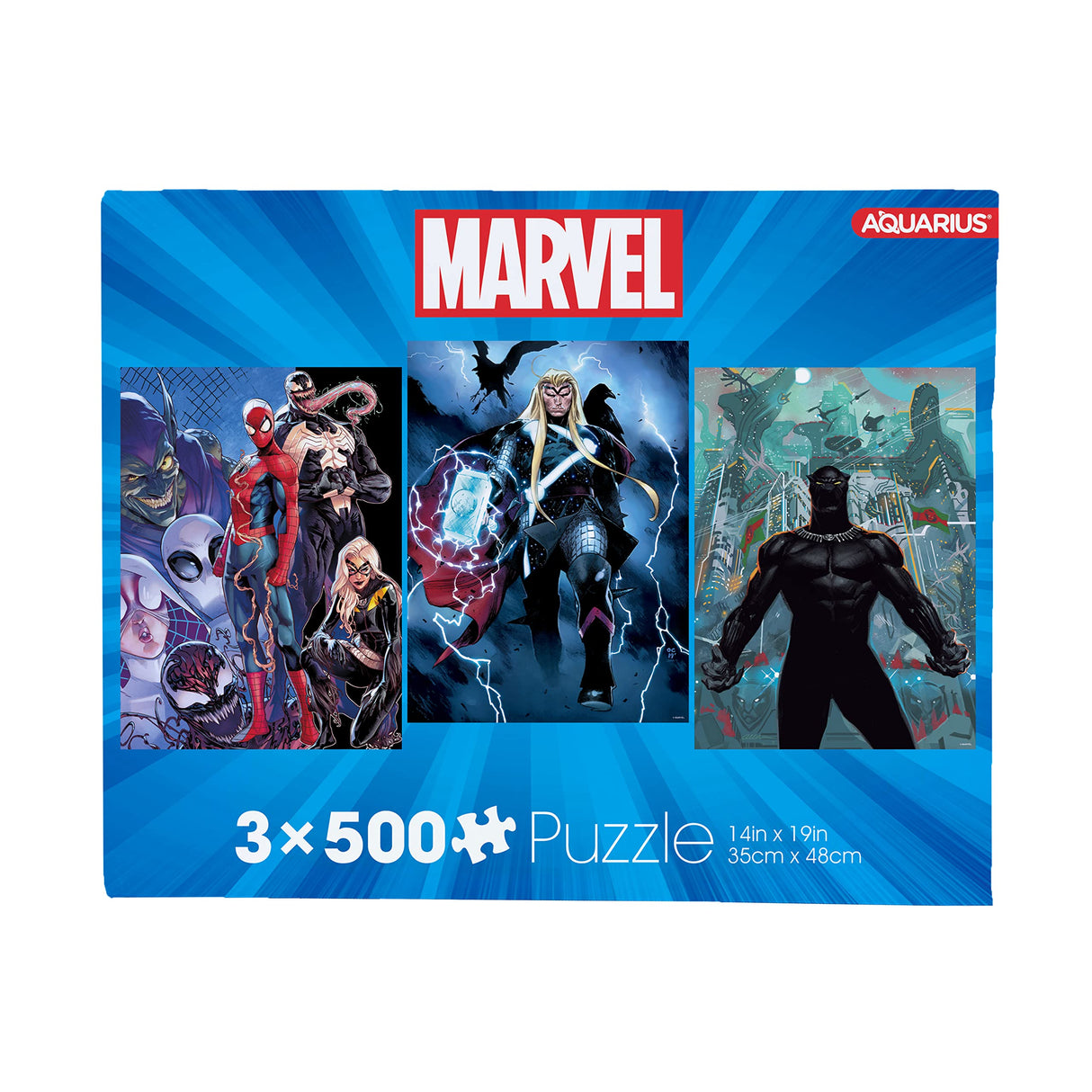AQUARIUS - Marvel 500 Piece Jigsaw Puzzles | Set of 3 Puzzles AQUARIUS