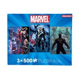 AQUARIUS - Marvel 500 Piece Jigsaw Puzzles | Set of 3 Puzzles AQUARIUS