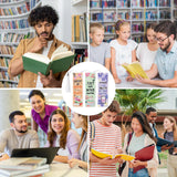 8 Pieces Book Lovers Diamond Art Bookmarks 5d Beaded Bookmark Acrylic Tassel Bookmark for DIY Making Beginners Kids Adults Arts Craft Supplies clothmile