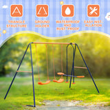 Outdoor Swing Sets for Backyard, 440lbs Load Capacity Swing Stand with 2 Seats and 1 Glider, Heavy Duty A-Frame Metal Outdoor Swing Set for Kids Nova Microdermabrasion