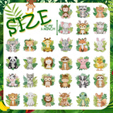 Xuhal 30 Pcs Jungle Animal Diamond Painting Magnets Safari Animal Diamond Art Magnets Kits for Adults Zoo Woodland 5D Rhinestone Refrigerator Magnetic Sticker for DIY Crafts Fridge Wildlife Gifts Xuhal