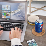 ABenkle 6 Pcs Coasters for Drinks,Super Absorbent Drink Coasters, Stylish Handmade Round Woven Coaster for Coffee Table Tabletop Protection Housewarming Gift for Home Decor - 4.3 Inches, Brown ABenkle