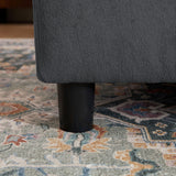 Jarenie 102" Convertible Sectional Sofa Couch, L Shaped Couch with Back Cushions, Modern Upholstered 6-Seat Reversible Sofa Set for Living Room, Apartment, Office, Dark Grey Jarenie