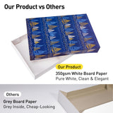 SUNCOLOR 12 Pack 14" Blue Large Christmas Gift Boxes With Lids For Clothes Presents SUNCOLOR