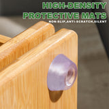 YOWOS 360° Rotating Bamboo Bookshelf Tower – 6 Tier Floor Standing Storage Rack for Kids & Adults YOWOS