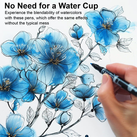 Markers for Adult Coloring Books No Bleeding, Set of 36 Colors, Coloring Pens for Adults, Dual Brush Marker Pens with Fine & Brush Tips, Art Supplies for Drawing, Calligraphy, Sketching and Doodling. CANVASTRA