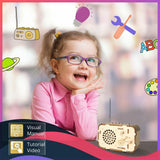 STEM Wooden Radio Kit for Kids Age 8-12 – DIY Science Experiment, Wood Building Project, Perfect Educational Gift for Boys & Girls 8 9 10 11 12 Years Old ZOVRION