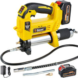 STEINBRÜCKE Grease Gun - Grease Gun Battery Powered,11,000 PSI Cordless Grease Gun with 40” Long Hose, Electric Grease Gun STEINBRÜCKE