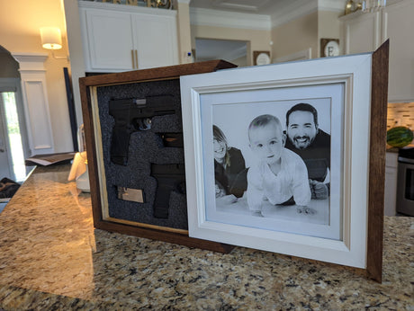 3F Box Key Holder For Wall, Wooden Entryway hidden storage, Photo Frame And Key Holder, Key Hook For Wall WoodArtSupply