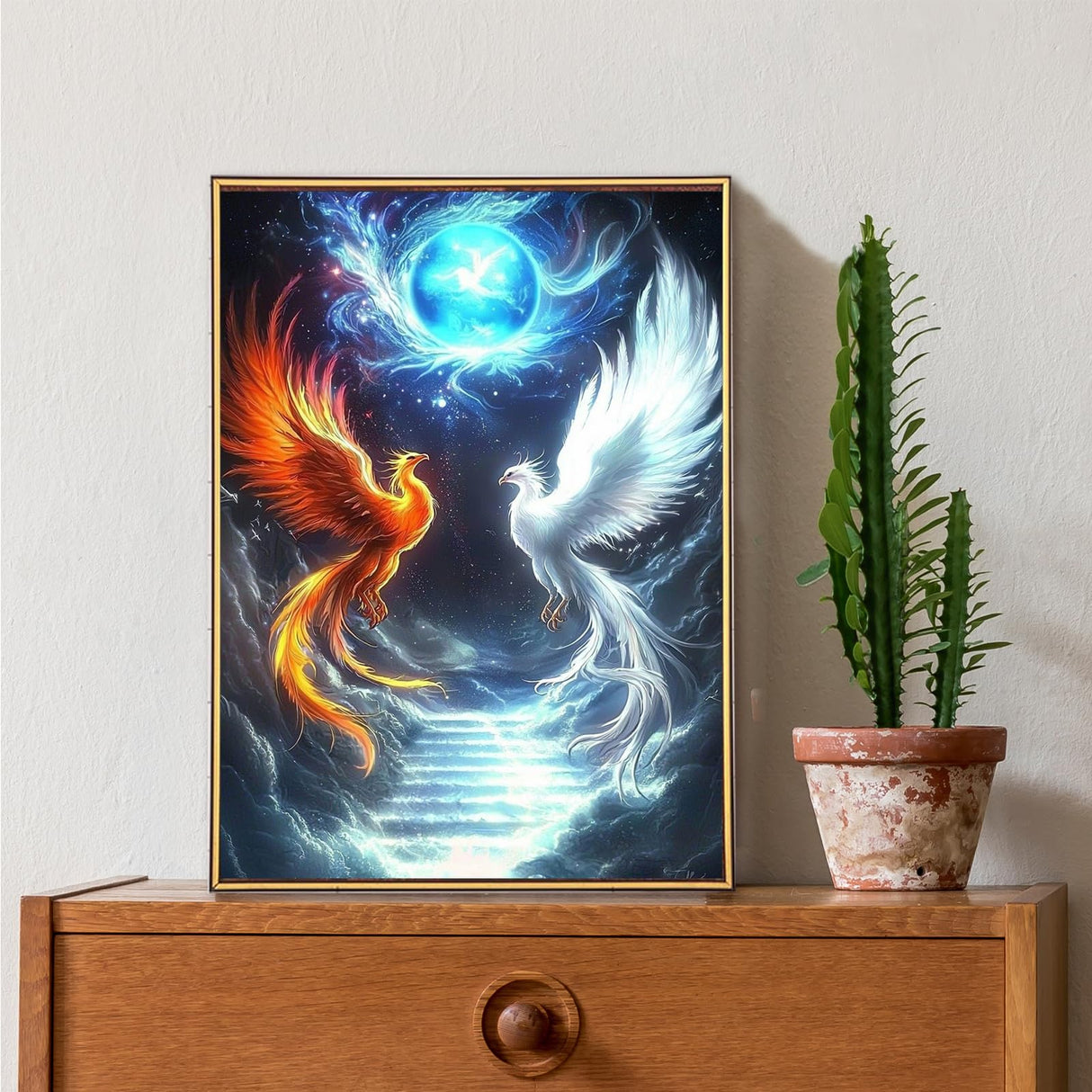 ZENDIYO Phoenix Diamond Painting Kits for Adults, 5D Diamond Art Kits for Adults Beginners, DIY Full Drill Diamonds Dots Gem Art Painting and Crafts for Home Wall Decor 12x16inch ZENDIYO