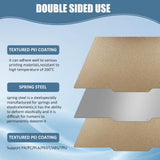 CCTREE Double Sided Textured PEI Sheet for QIDI X-PLUS3, PEI Spring Steel Build Plate Flexible Print Bed Removable Surface Platform for QIDI X-PLUS3, Crealty Ender 7 3D Printers, 280 * 280mm CCTREE