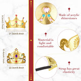 Yaomiao 44 Pcs Foam Crowns for Kids Princess Tiaras Crowns Bulk Diamond Sticker Making Kits for Birthday Party Supplies(Vintage Style) Yaomiao