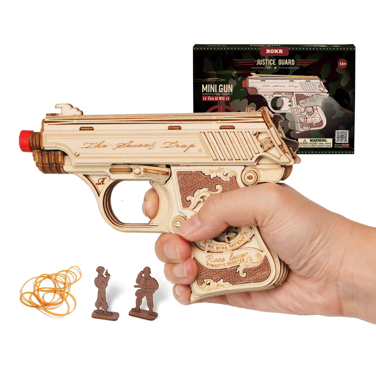 ROKR 3D Wooden Puzzles for Adults,113 Pieces Wooden Puzzle,Model Building Kit for Adults ROKR