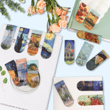 Chambom 16 PCS Magnetic Bookmarks - Bookmarks for Book Lovers, Bulk Bookmarks, Oil Painting Magnetic Bookmarks for Women, Men, Kids, Students Chambom