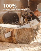 AMADA HOMEFURNISHING Floating Shelves, Paulownia Wood Wall Shelves for Bathroom/Living Room/Bedroom/Kitchen/Home Office, Wood Floating Shelf for Home Storage & Organization Set of 4 15.7" L x 5.9" W AMADA HOMEFURNISHING