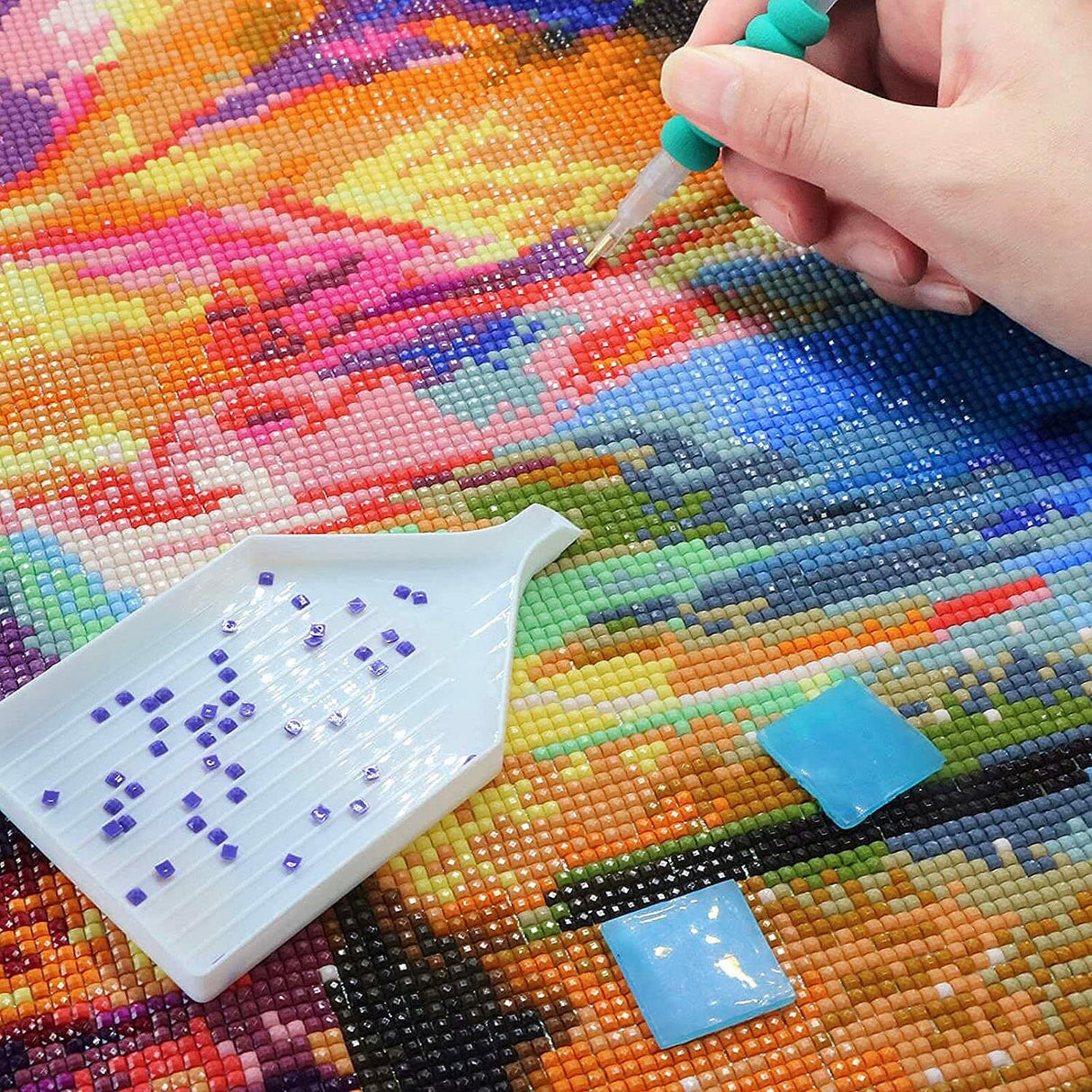 Generic DIY 5D Diamond Paint Kits for Adults American Native Indian Man and Horse Full Square Drill Diamond Art Painting Gems Cross Stitch for Home Wall Art Decoration 12x16inch Generic