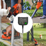 KUNLUN LCS1620 20V Lithium Battery Charger - Compatible for Black & Decker 16V 20V Lithium Battery LBXR20 LBXR20B LBXR20-OPE LB20 LBX20 LBX4020 LB2X4020 LBXR2020-OPE BL1514 LBXR16 LST220 KUNLUN