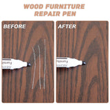 SEISSO Furniture Repair Kit - Set of 42 - Wood Repair Kit Wood Fillers, Furniture Scratch Repair Markers and Wax Sticks with Scraper, Brushes, for SEISSO