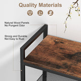 Refrze Shoe Rack for Front Door Entrance, 4 Tier Height-Adjustable Metal Shoe Rack, Sturdy Wooden Top and Tiltable Steel Frame Heavy Duty Shoe Organizer for Bathroom,Bedroom,Kitchen，Include Hook Refrze