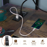 SAHISTCT Twin Size Loft Bed with Desk, LED Lights, Charging Station, Industrial Loft Bed Frame with 3 Storage Shelves and 8 Fabric Drawers, Safety Guard & Ladder,LED Metal Twin Size Bunk Bed SAHISTCT