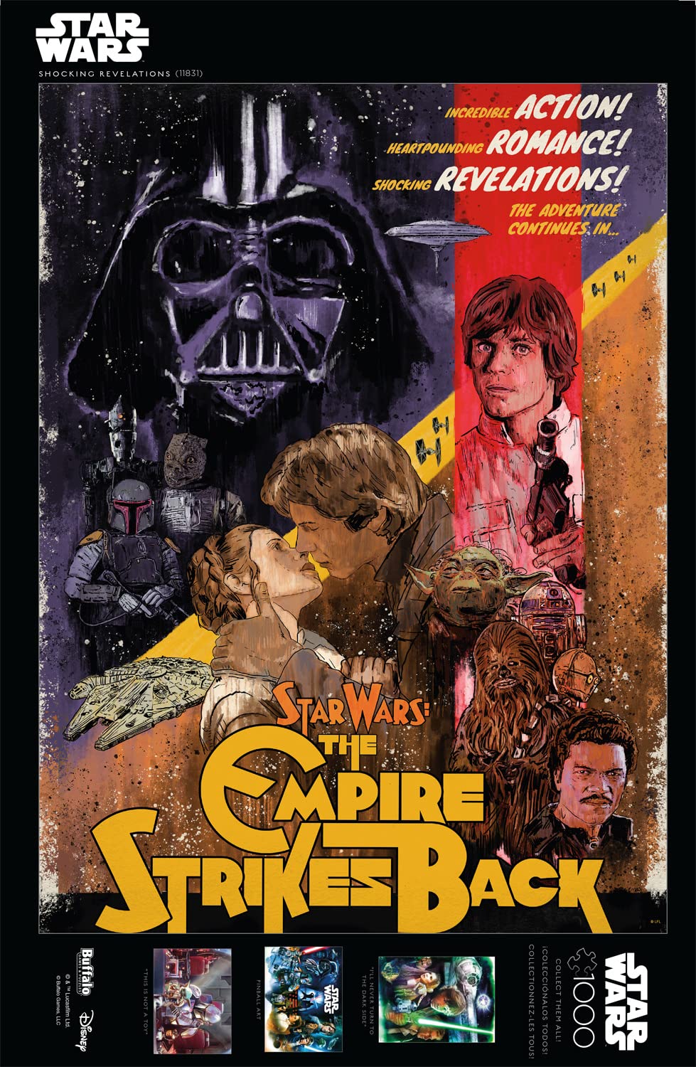 Buffalo Games - Star Wars - : Shocking Revelations - 1000 Piece Jigsaw Puzzle for Adults -Challenging Puzzle Perfect for Game Nights - Finished Size is 26.75 x 19.75 Buffalo Games