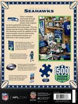 MasterPieces Game Day 500 Piece Jigsaw Puzzle for Adults - NFL Seattle Seahawks Locker Room - 15"x21" Masterpieces