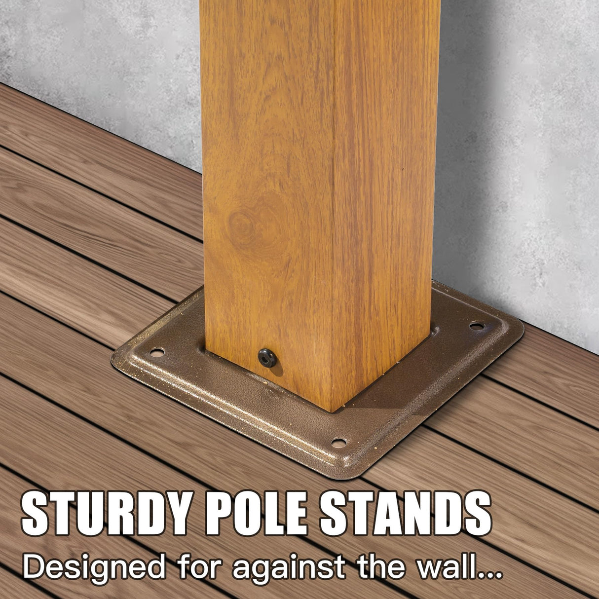 Domi 9’ x 13’ Outdoor Retractable Pergola Against The Wall with Weather-Resistant Canopy Aluminum Garden Pergola Patio Grill Gazebo for Courtyard(Teak Coated) domi outdoor living